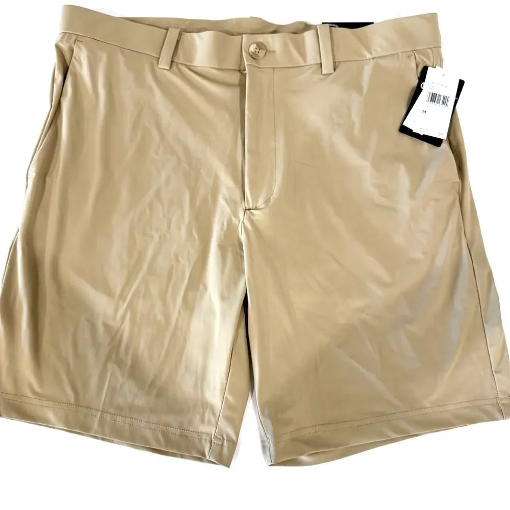 Callaway NWT Opti-Dri Stretch 9" Inseam Golf Shorts Chinchilla Tan - Size 34 - Picture 3 of 7